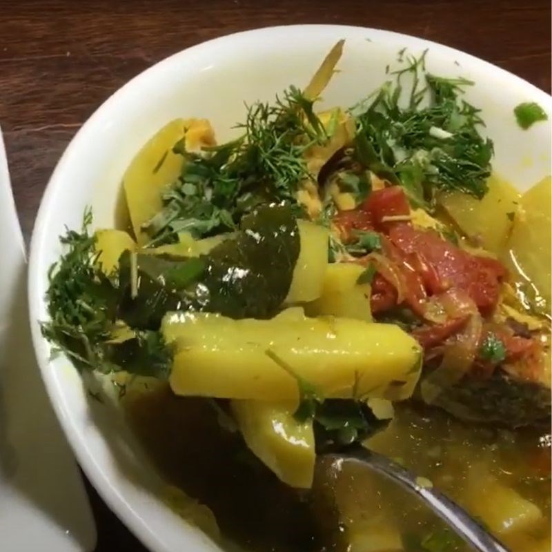 Bước 5 Thành phẩm Canh su hào cá chép