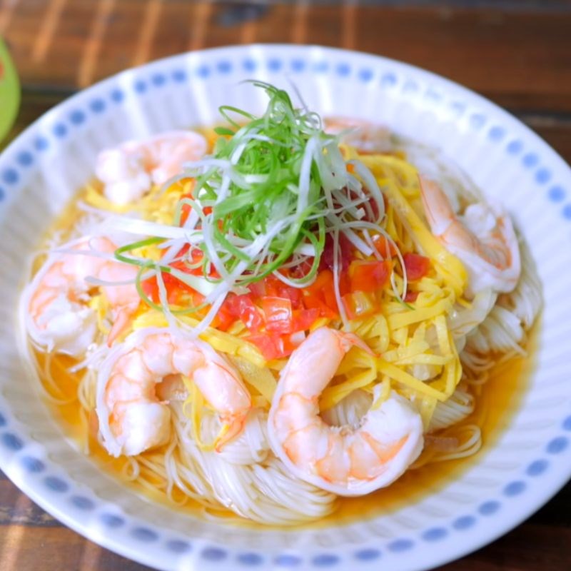 Bước 7 Thành phẩm Mì somen tôm