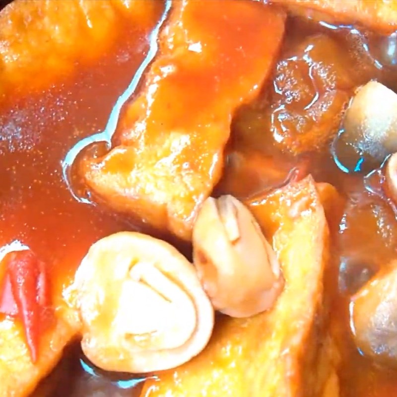 Bước 5 Thành phẩm Đậu hũ kho nấm rơm, cà chua