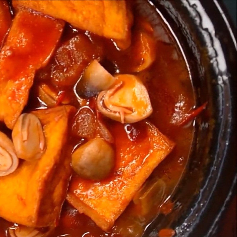 Bước 5 Thành phẩm Đậu hũ kho nấm rơm, cà chua