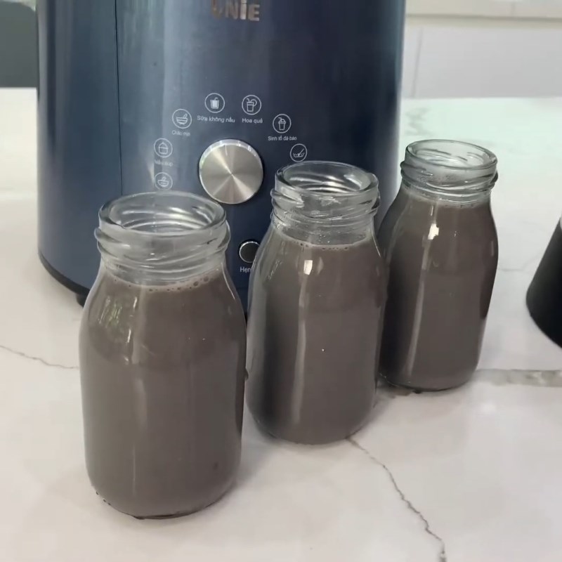 Bước 3 Thành phẩm Sữa óc chó đậu đen mè đen