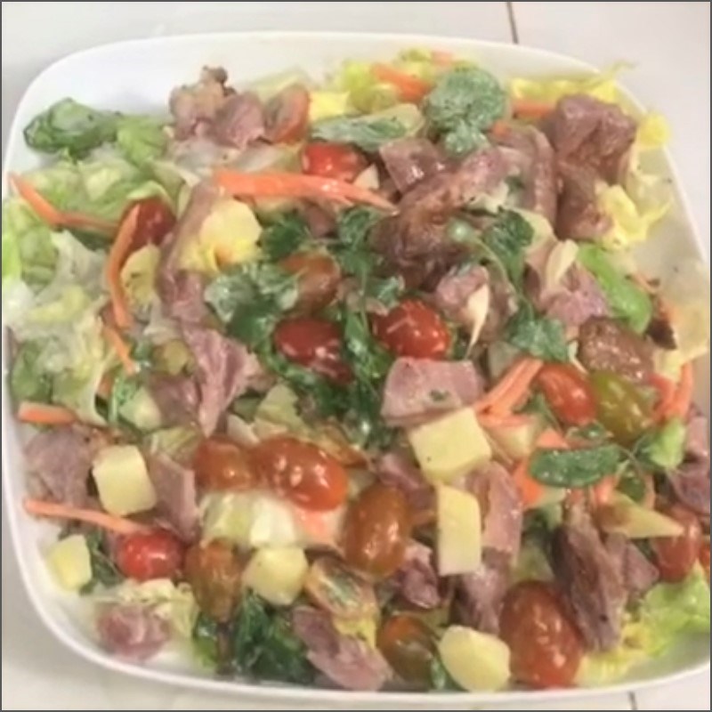 Bước 7 Thành phẩm Salad đùi gà tây xông khói