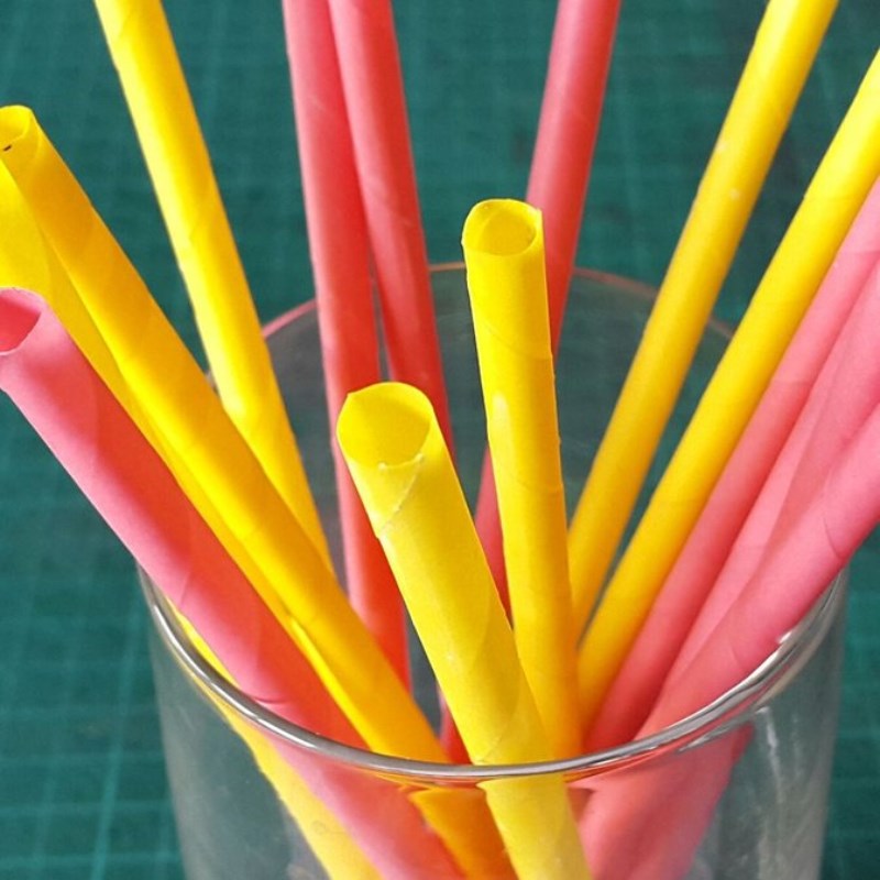 Bước 5 Thành phẩm Cách làm ống hút giấy