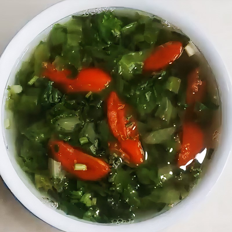 Bước 4 Thành phẩm Canh xà lách chay