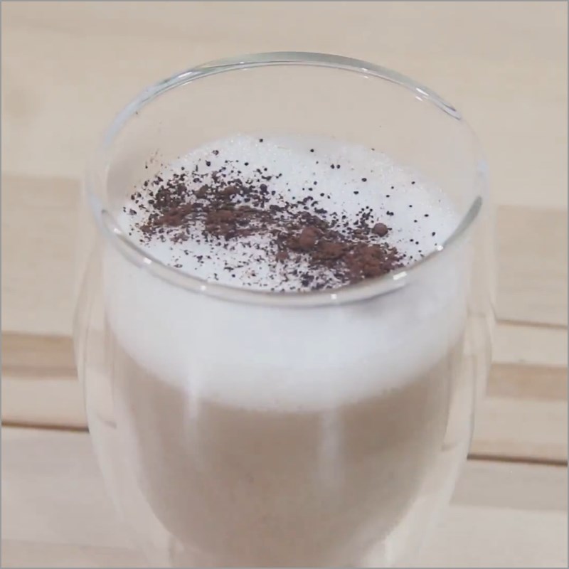 Bước 4 Thành phẩm Trà sữa ca cao latte