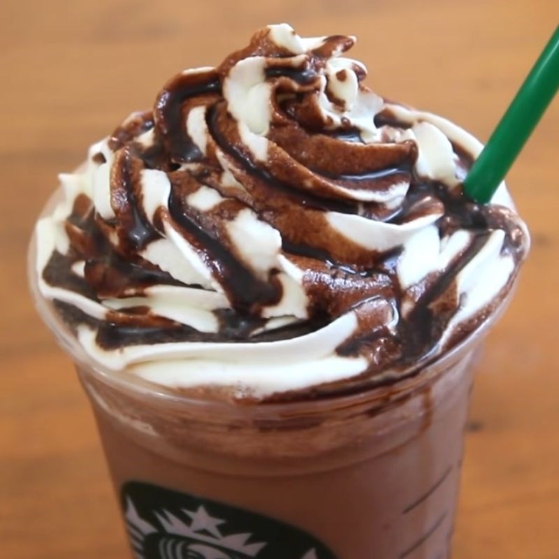 Bước 3 Thành phẩm Double Chocolate Chip Frappuccino