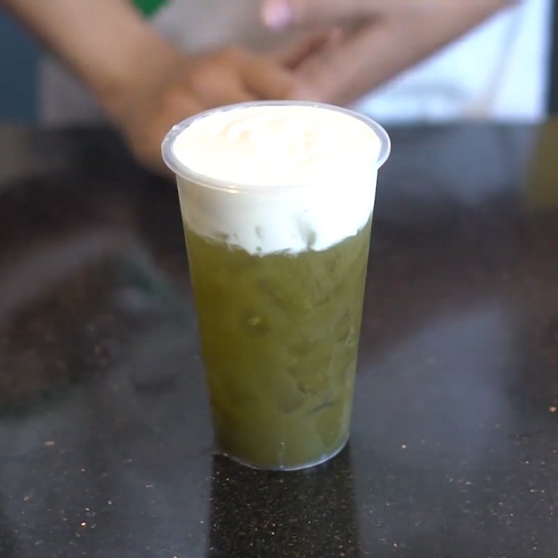 Bước 3 Thành phẩm Matcha macchiato