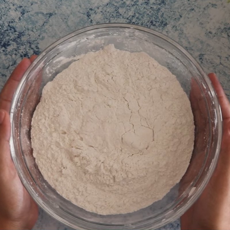 Bước 2 Trộn bột khô Bánh Langminton đỏ