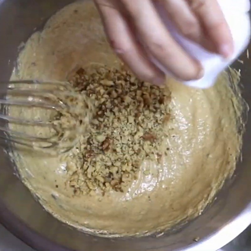 Bước 1 Trộn hỗn hợp bột khô và bột ướt Bánh quy yến mạch socola bằng nồi cơm điện