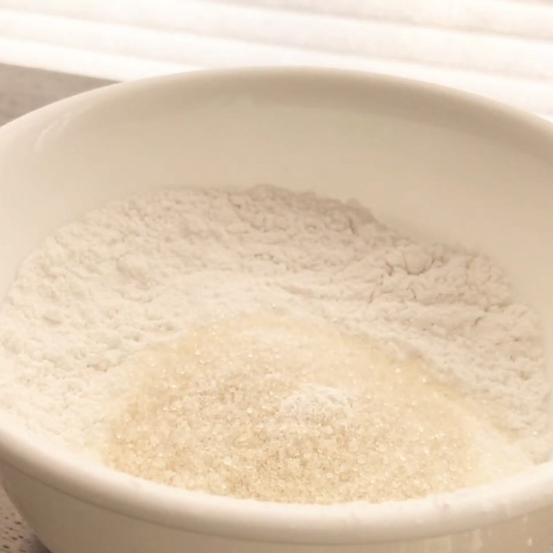 Bước 1 Trộn bột làm mochi Trà sữa mochi