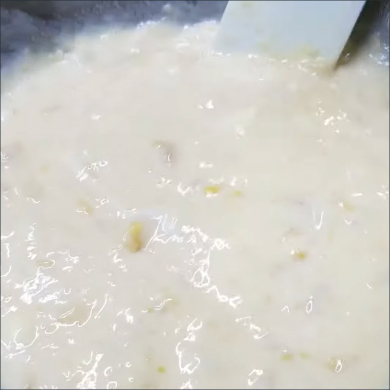 Bước 2 Trộn các nguyên liệu ướt Bánh chuối sữa chua bằng nồi chiên không dầu
