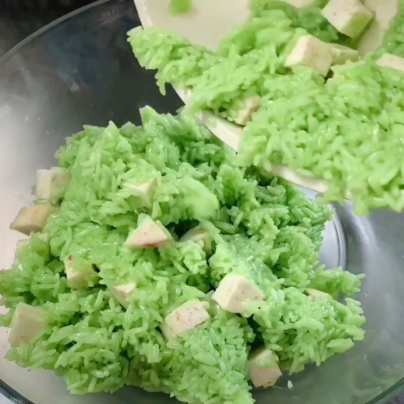 Bước 5 Xào nếp Xôi trân châu