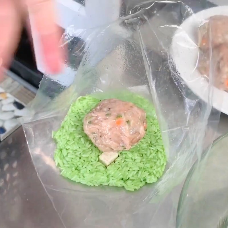 Bước 5 Xào nếp Xôi trân châu