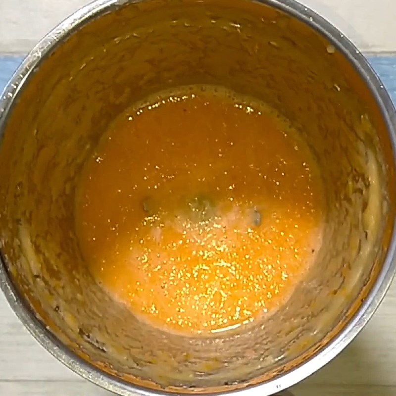 Bước 2 Xay sinh tố Sinh tố cà chua cà rốt cam