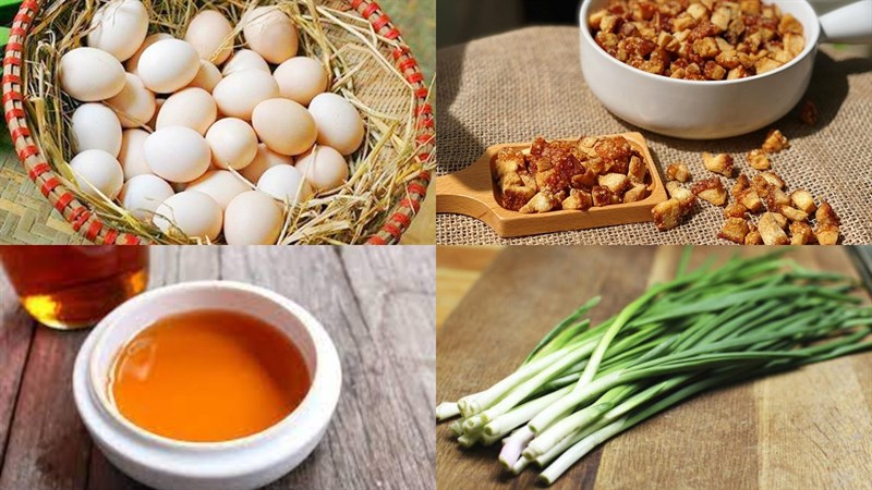 Nguyên liệu làm trứng gà kho quẹt