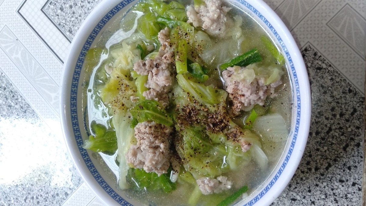 Canh cải nhúng