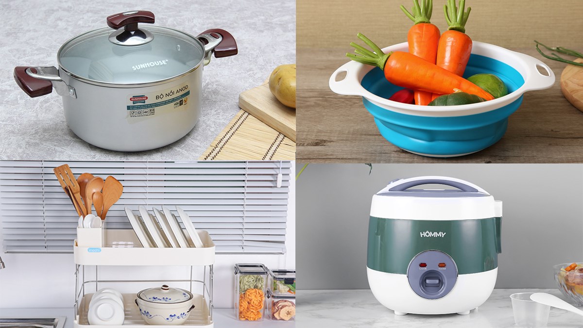 Các dụng cụ bếp cần thiết cho sinh viên