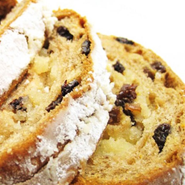 Bánh stollen - bánh mì Noel giao diện Đức