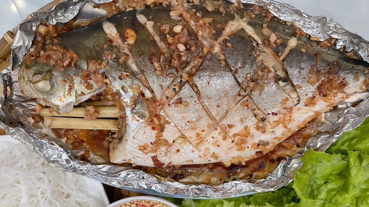 Cá chim nướng giấy bạc