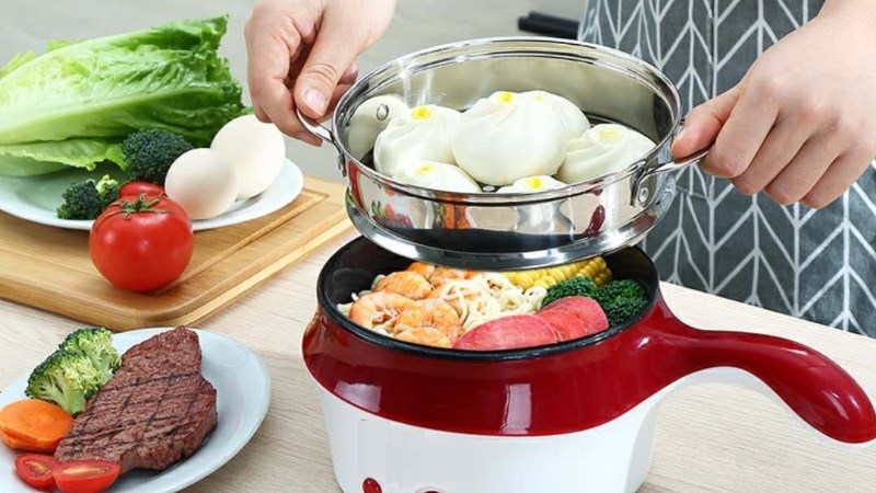 hấp bằng nồi lẩu điện