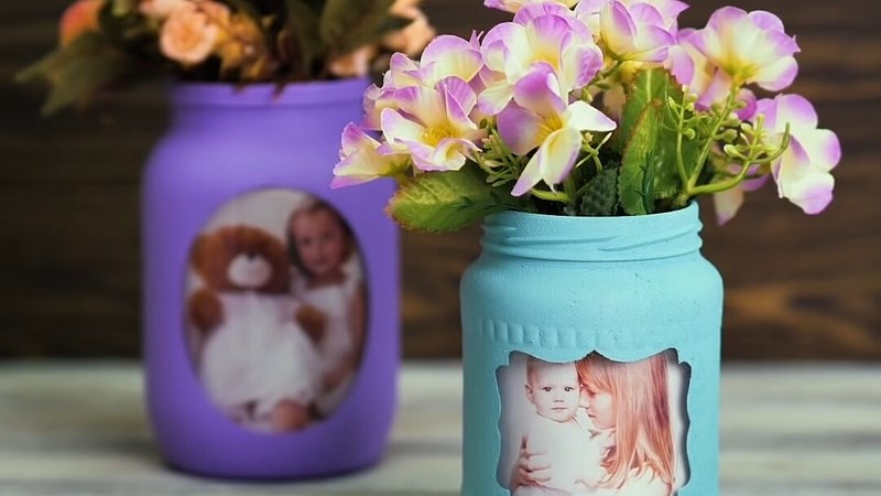 D&ugrave;ng hũ đựng gia vị, hũ đựng thực phẩm thay thế cho lọ cấm hoa