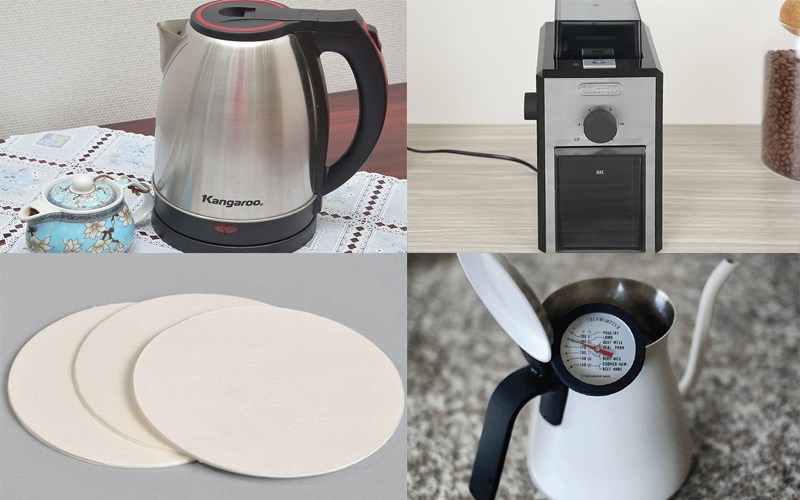 Dụng cụ để pha c&agrave; ph&ecirc; pour over?