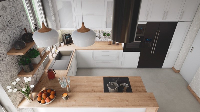 Những lưu &yacute; khi bố tr&iacute; bếp chữ U