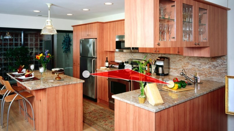 Bố tr&iacute; bếp theo nguy&ecirc;n tắc tam gi&aacute;c hoạt động