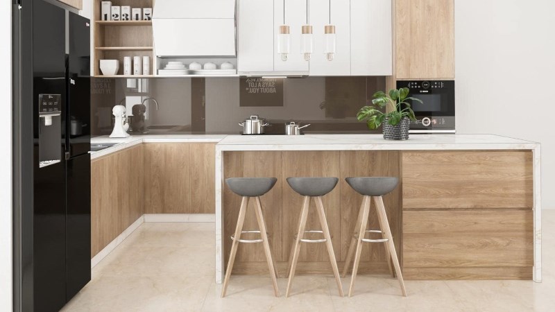 Những lưu &yacute; khi bố tr&iacute; bếp chữ L