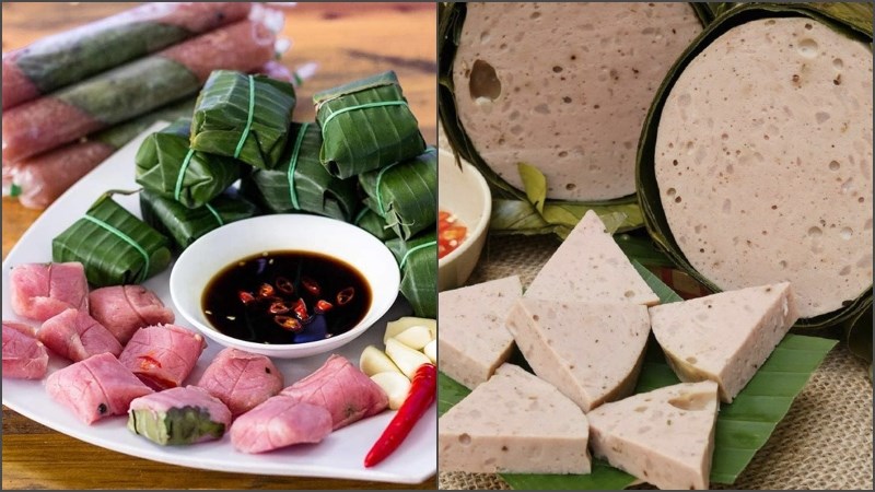 nem chua, chả lụa
