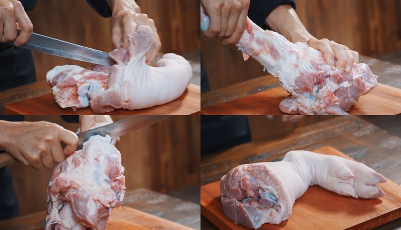 Cách lọc thịt lấy lấy xương heo