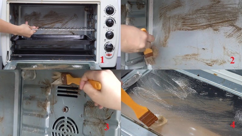 Phết hỗn hợp l&ecirc;n vết bẩn