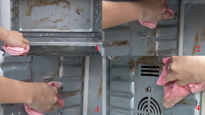 Lau sạch bằng nước ấm