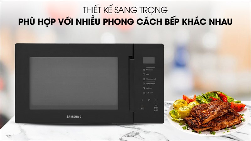 L&ograve; vi s&oacute;ng c&oacute; nướng Samsung MG30T5018CK/SV