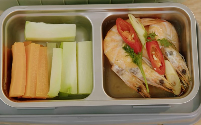 Th&agrave;nh phẩm khi nấu cơm bằng hộp cơm điện Unie UV B1