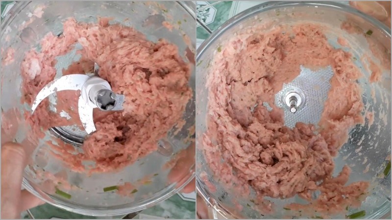 Th&agrave;nh phẩm khi sử dụng m&aacute;y xay thịt bluestone chb 5139