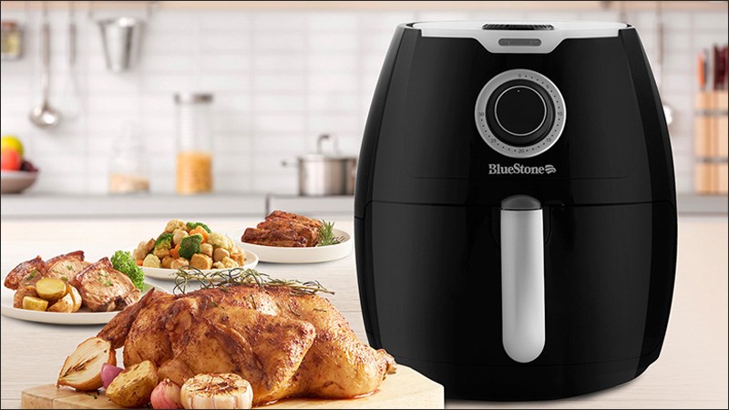 Thành phẩm khi sử dụng nồi chiên không dầu bluestone afb-5871 nướng thịt