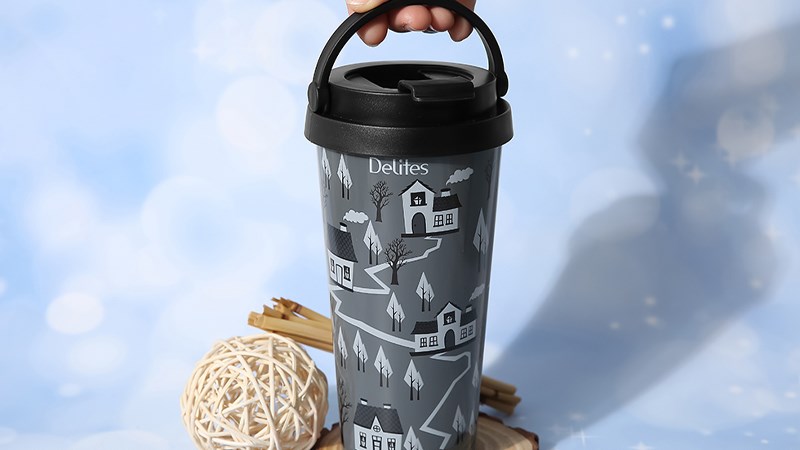 Ly giữ nhiệt inox 500ml Delites 00B90 đen