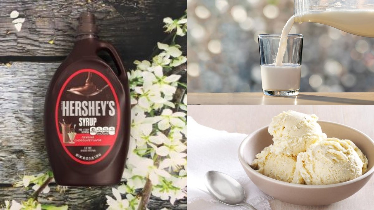 Nguyên liệu làm Sữa socola Hershey từ sốt socola