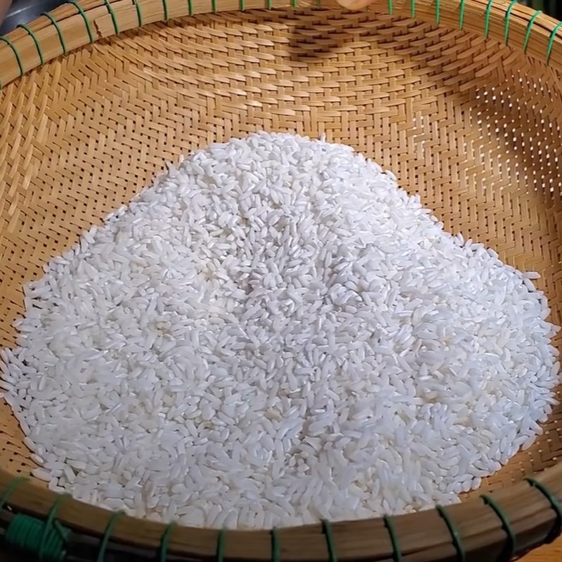 Bước 1 Chuẩn bị nếp Xôi trân châu xanh tím