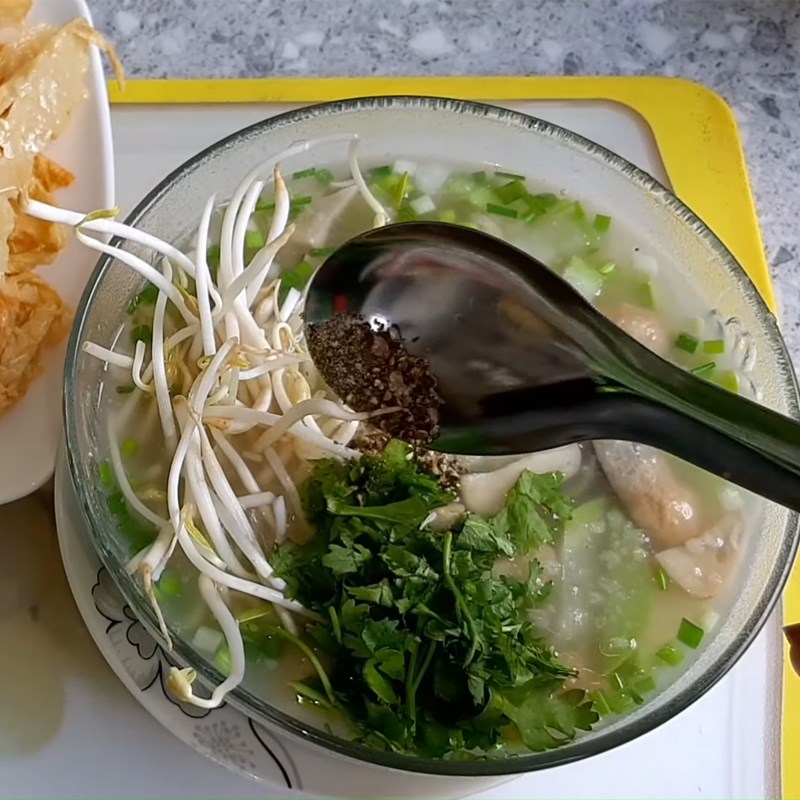 Bước 4 Hoàn thành Cháo bầu