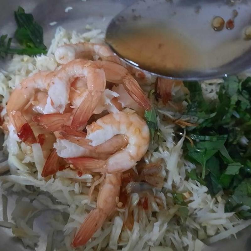 Bước 4 Làm gỏi mít non trộn tôm Gỏi mít non trộn tôm
