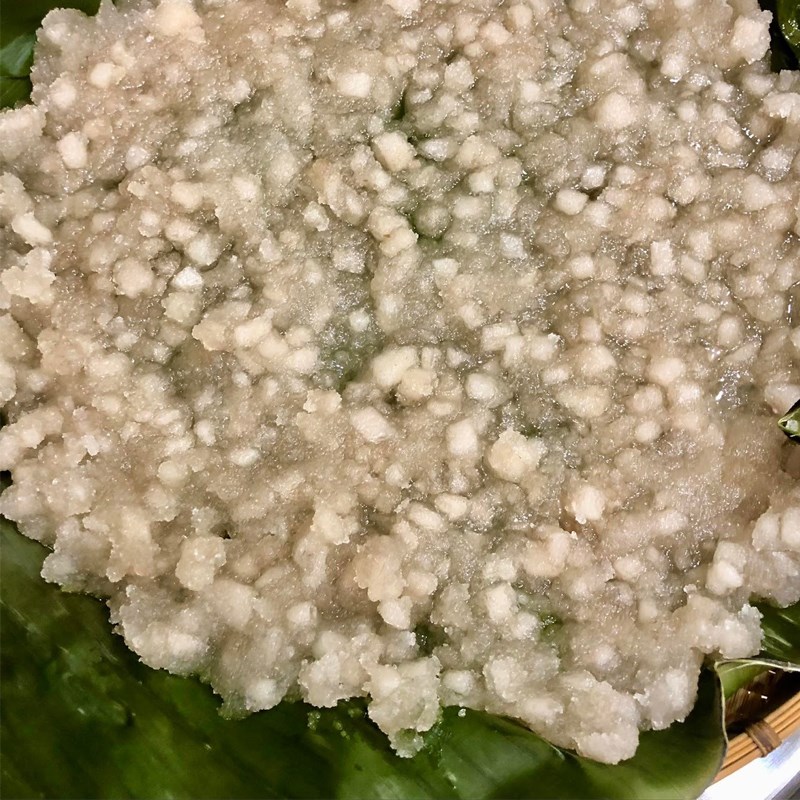 Bước 2 Làm mỡ đường Mỡ đường hong bằng cục nóng điều hòa