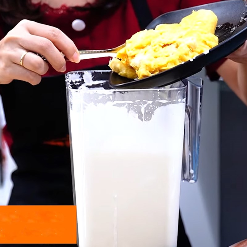 Bước 5 Làm sốt sầu riêng Trà sữa sầu riêng