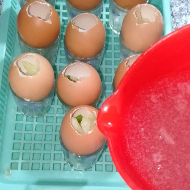Bước 2 Làm trứng pha lê Trứng pha lê