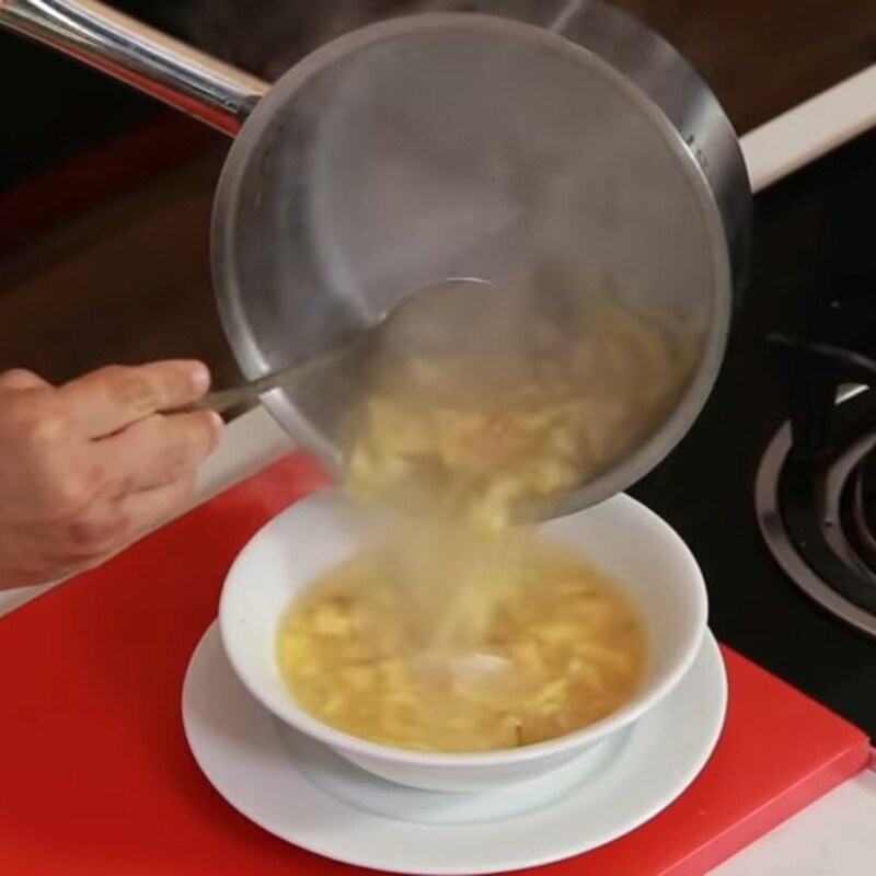 Bước 3 Nấu canh Canh đinh lăng tôm