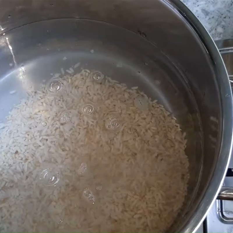 Bước 2 Nấu cháo Cháo bầu