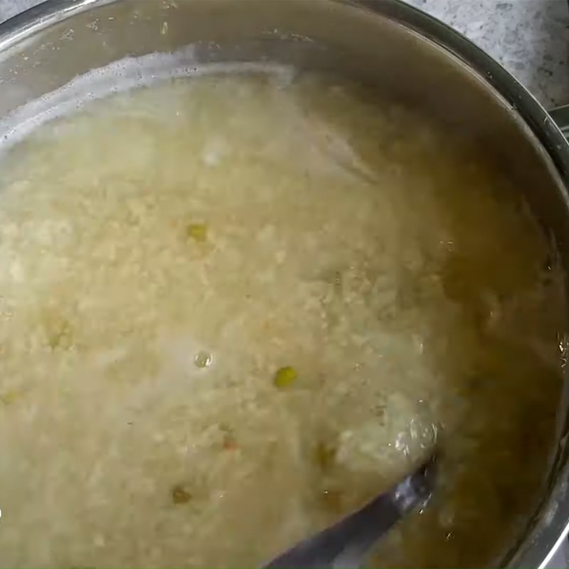 Bước 3 Nấu cháo bầu Cháo bầu