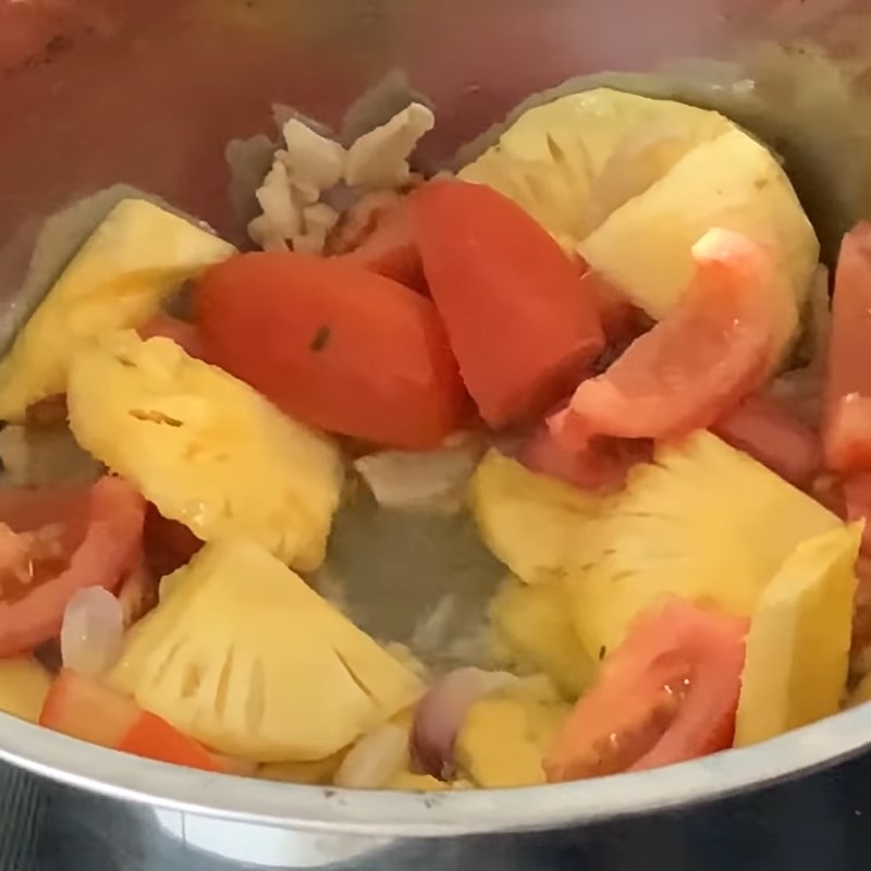 Bước 3 Nấu nước dùng lẩu Lẩu cá mú nấu ngót
