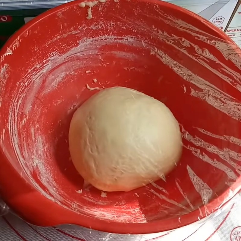 Bước 3 Nhồi và ủ bột bánh Bánh mì bơ sữa bằng chảo chống dính